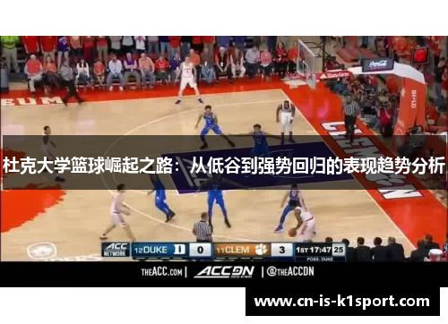 杜克大学篮球崛起之路:从低谷到强势回归的表现趋势分析 杜克大学篮球崛起之路:从低谷到强势回归的表现趋势分析